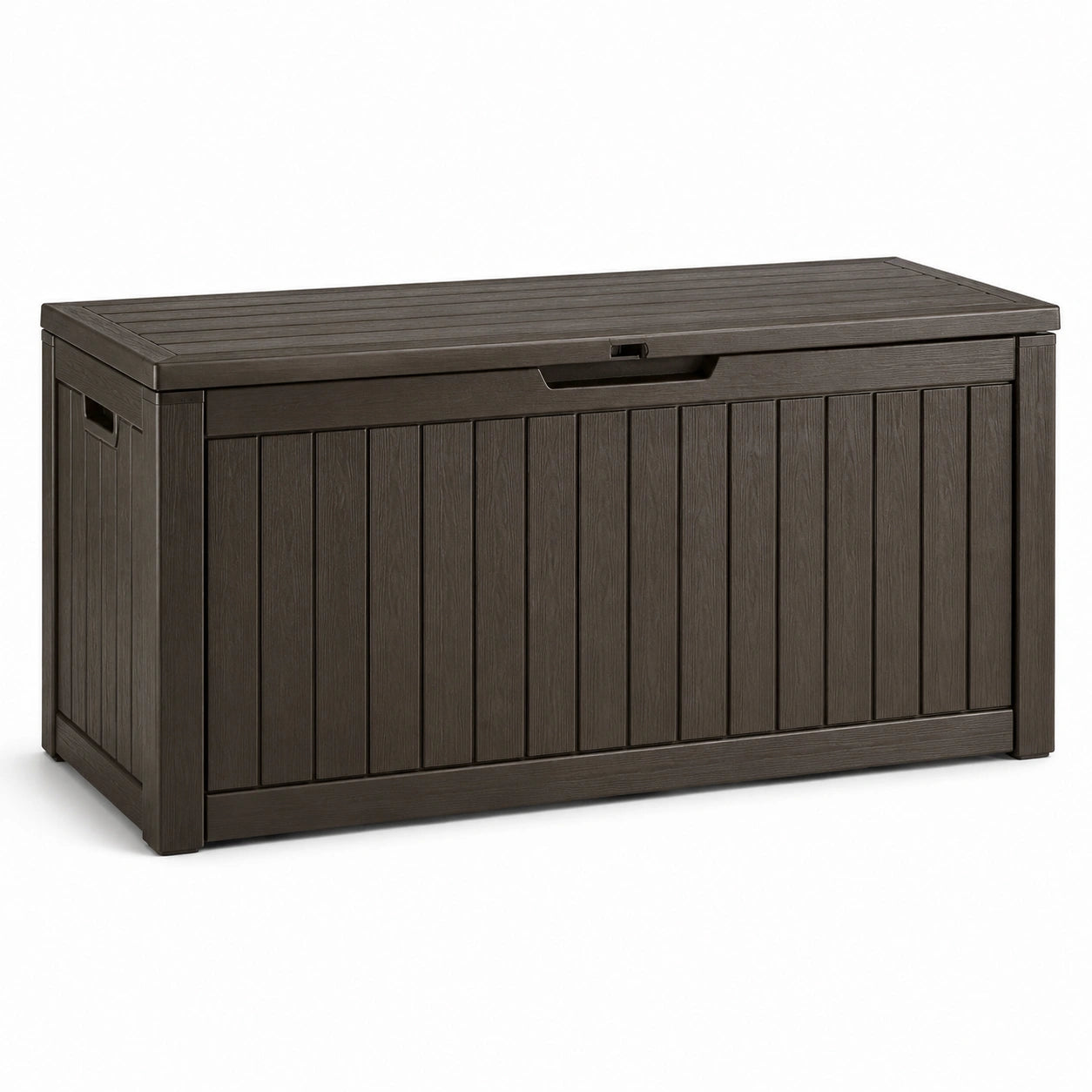 Coffre de rangement en polypropylène marron 300L