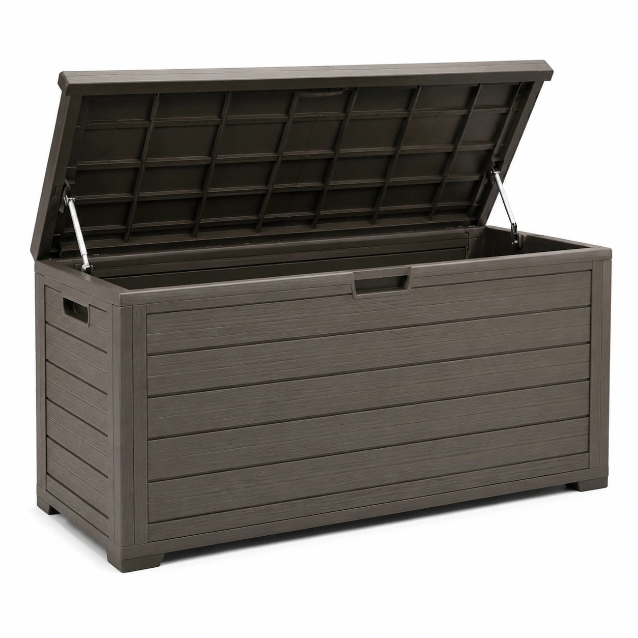 Coffre de rangement en plastique marron polypropylène 120 x 45 x 57 cm