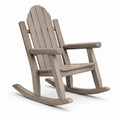 Chaise à bascule en bois de pin gris pour intérieur/extérieur